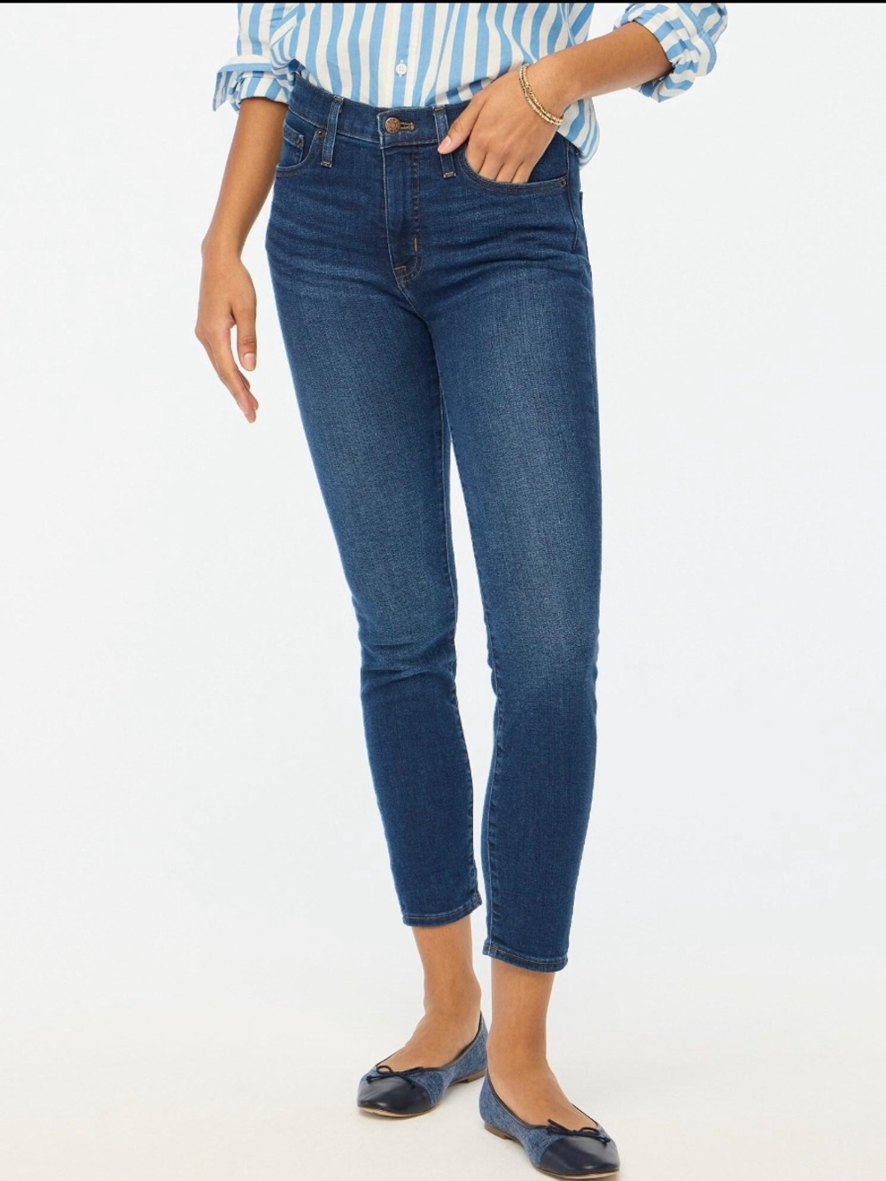 J.Crew 9” Mid-Rise Skinny Jeans | Signature Stretch